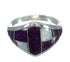 Opal And Magenta Turquoise Sterling Silver Ring Size 6-3/4 MX61765